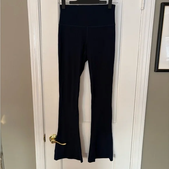 Lululemon Align High Rise Mini Flare Navy Leggings - Long 32” - Picture 2 of 7